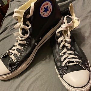 Converse leather high tops